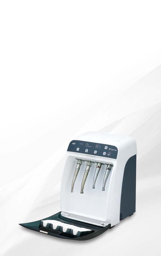 Automatically Clean & Lubricates icare sets a new standard for handpiece maintenance systems.