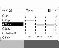 24 Introducere Optimizarea tonalităţii în raport cu stilul de muzică Selectaţi Bass: (Joase:), Midrange: (Medii:) sau Treble: (Înalte:).