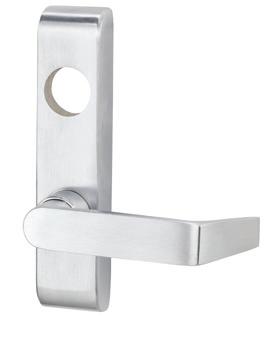 377T Series trim Thumbturn control has a forged brass 7 /8" (22 mm) thick escutcheon. Often used with DT trim or pull. An NL cylnder plate is included for thumbturn operation only when key is used.