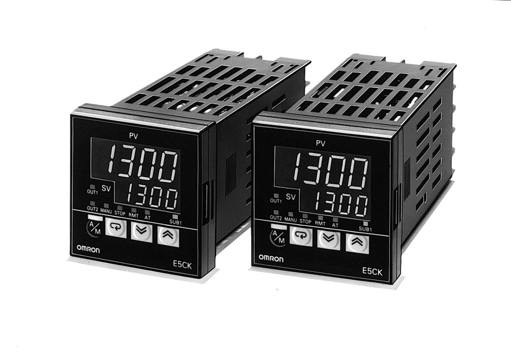 Digital Controller E5CK Advanced, Compact Digital Controllers IP66/NEMA4 (indoor use) front face. Modular structure, one-stock type. Heating/cooling control. Serial communications (RS-3C and RS-485).