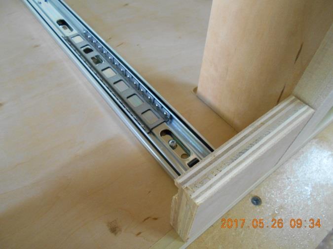 distance I simply use a spacer the same thickness as the false drawer fronts.