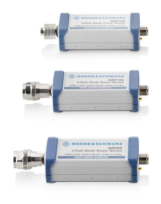 The power sensors measure average power up to 120 W and normally eliminate the need for any extra attenuators.
