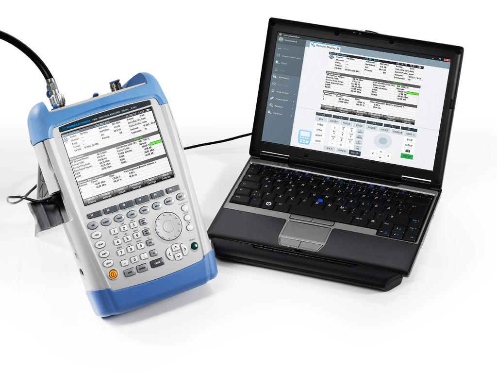 Documentation and remote control The supplied R&S InstrumentView software makes it easy to document measurement results and manage instrument settings.