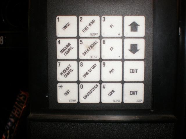 If the display says Locked : Push the Up arrow until it displays Code Push the Right arrow key and it will say Enter Code Enter 0000 and hit Enter. The machine will be unlocked.