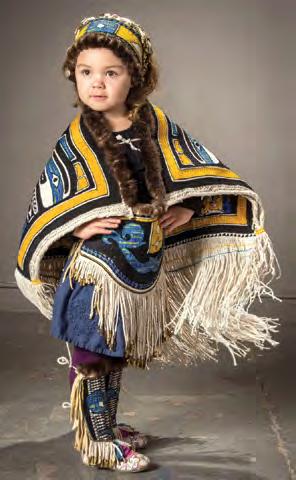 She specializes in designs and the creation of Tlingit ceremonial regalia. Since 1983, Clarissa has designed and created more than 60 Chilkat, Raven s Tail, and Button Blankets.