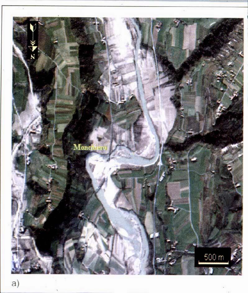 DAEDALUS /ATM SPECTRAL RESOLUTIONS. Post-flood imagery of the Tanaro river, Italy.