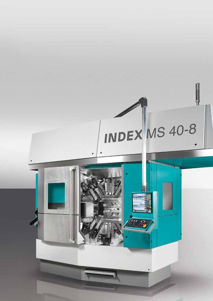 MultiLine MS40C-8 INDEX CNC multi-spindle machines: More productive with 8 spindles!