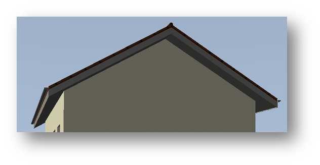 23 The Roof Overhang The default roof overhang of 0.