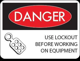 Lockout is when a lockout device is applied