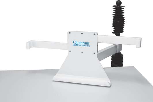 Mounts to Quantum Table Rails Accommodates portable DR, CR or Film Cassettes up to 14" x 17" Articulating swivel Arm (+/-90 ) allows for variety of angled positions, along table-top Provides