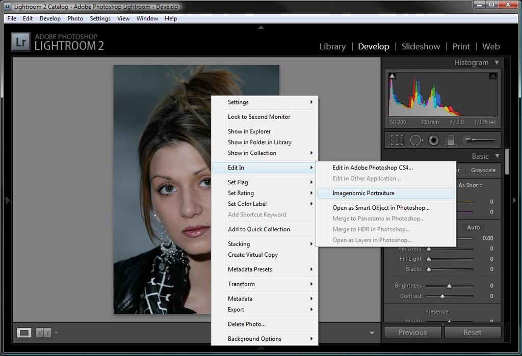 Installation Running from Lighroom To run the plug-in from Aperture, right-click on the image and
