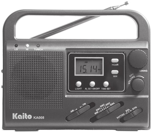 KA600L SIL Order #5856 Order #0470 KA600L BLK KA600L GRN Order #6741 WRX911 KA700 The Kaito KA700 Voyager XL is a versatile device for entertainment and emergency situations.