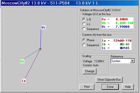 SYMMETRICAL COMPONENTS Single Line to Ground.8 kv Fault A R R a B b C IA = -8 Ia = 546-8 IB = 0 0 Ib = 0 0 IC = 6 Ic = 0 0 c Figure 5.