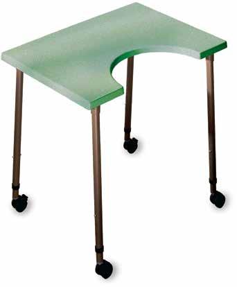 Adjustable All-Purpose Tables Restorative Dining & Activity Single Station Adjustable tables for activities and restorative dining with wheelchair