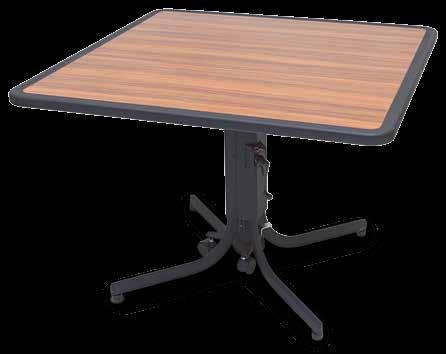 SPACEdge Laminate Table Tops Series 1000 The laminate tops can be ordered in various sizes of square,