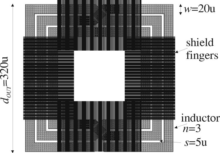 TASIĆ et al.: DESIGN OF MS ADAPTIVE VCOs 561 Fig. 6. Shielded inductor layout (bottom view). Fig. 8. fixture. Packaged integrated circuit (IC) on a printed circuit board (PCB) in test Fig.