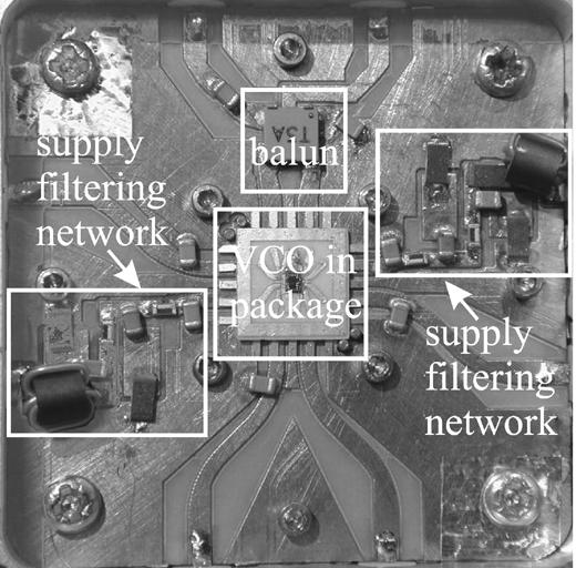 Finally, the open-collector output buffer is designed with an - linearization resistor and a bias current ma. V. MEASUREMENT RESULTS The chip photomicrograph is shown in Fig. 7.
