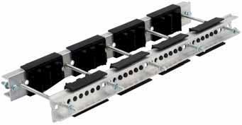 There are also some preassembled bar support for panel boards and 0 mm depth, as well as accessories such as: rilsan tube advised for configurations with minimum spacing
