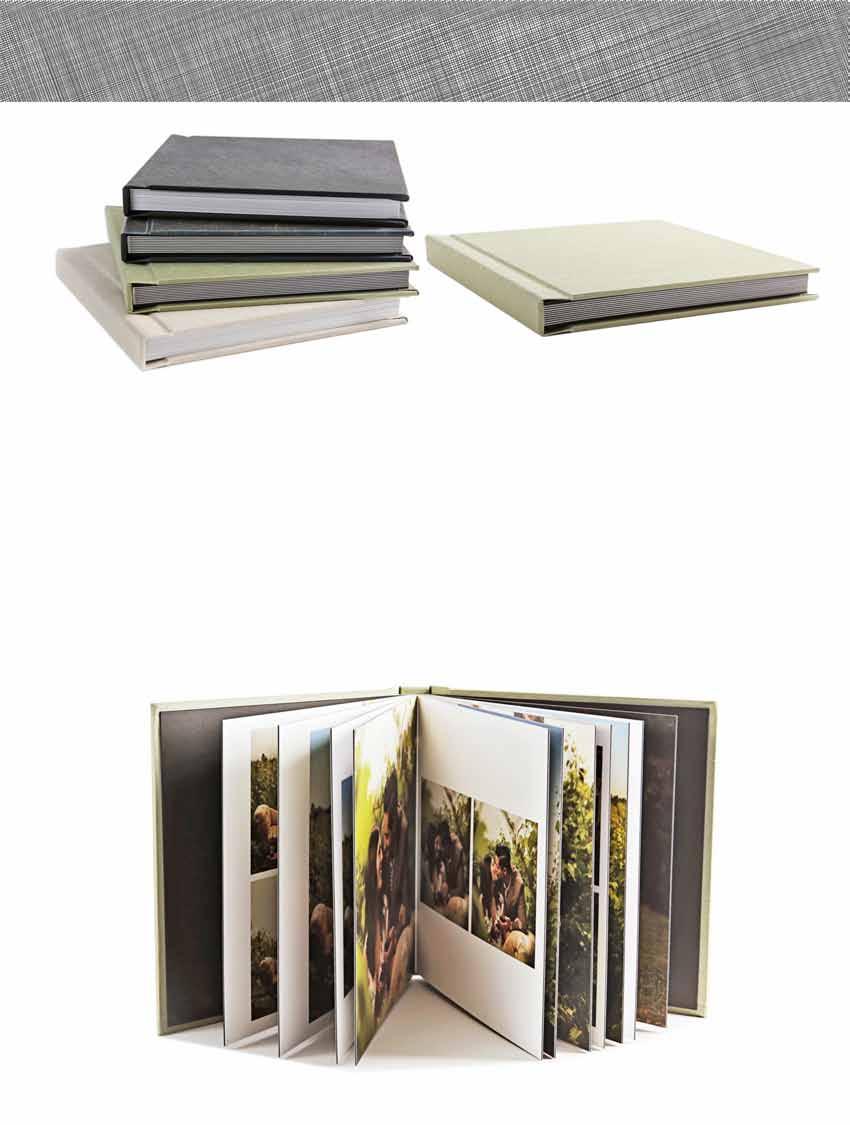 Renzo Flushmount Album - Fine Art Press Pages Introducing Renzo albums with Fine Art Press printed pages.