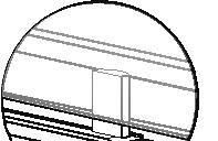 6 INSTALLING SLIDING DOORS Hang door in track as shown in (). Depress lower Rollers and seat as shown in (). ( If Top & Bottom Rollers need to be reversed, see page 8.