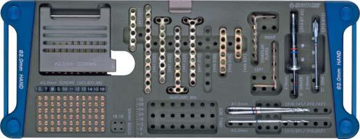 2.0 mm Titanium Hand Module Set (145.204) Module 304.578 2.0 mm Titanium Hand Module Case 306.667.96 Screw Length Marker Kit ** Implants 401.806.96 2.0 mm Cortex Screws, 401.824.