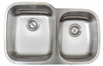 Kitchen Sinks Eclipse sinks are crafted from 100% solid 304 18/10 scratch resistant commercial grade stainless steel