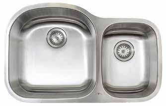 1/2 x 9 Small bowl 11 3/8 x 15 3/8 x 7 Outside dimensions: 32 1/2 x 20 5/8 Matching grates available Eclipse Two
