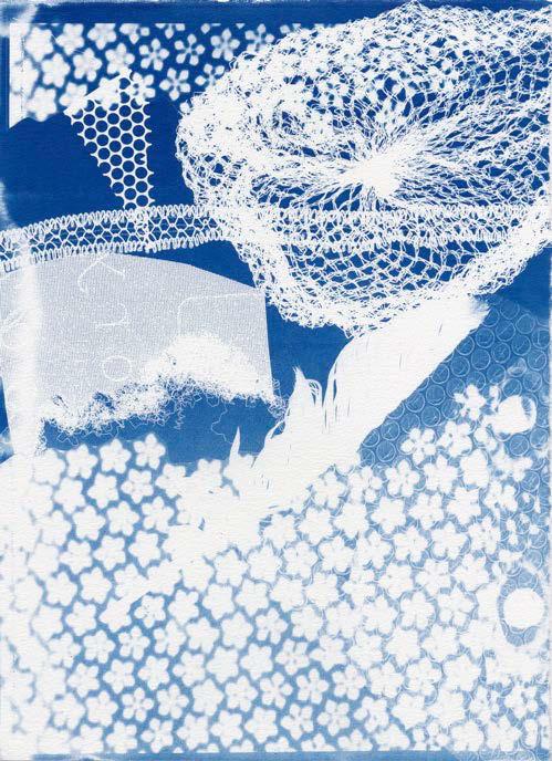 Digital negative 3. Drawing Cyanotypes are exposed in direct contact with either a digital negative, an object or a drawing on tracing paper.