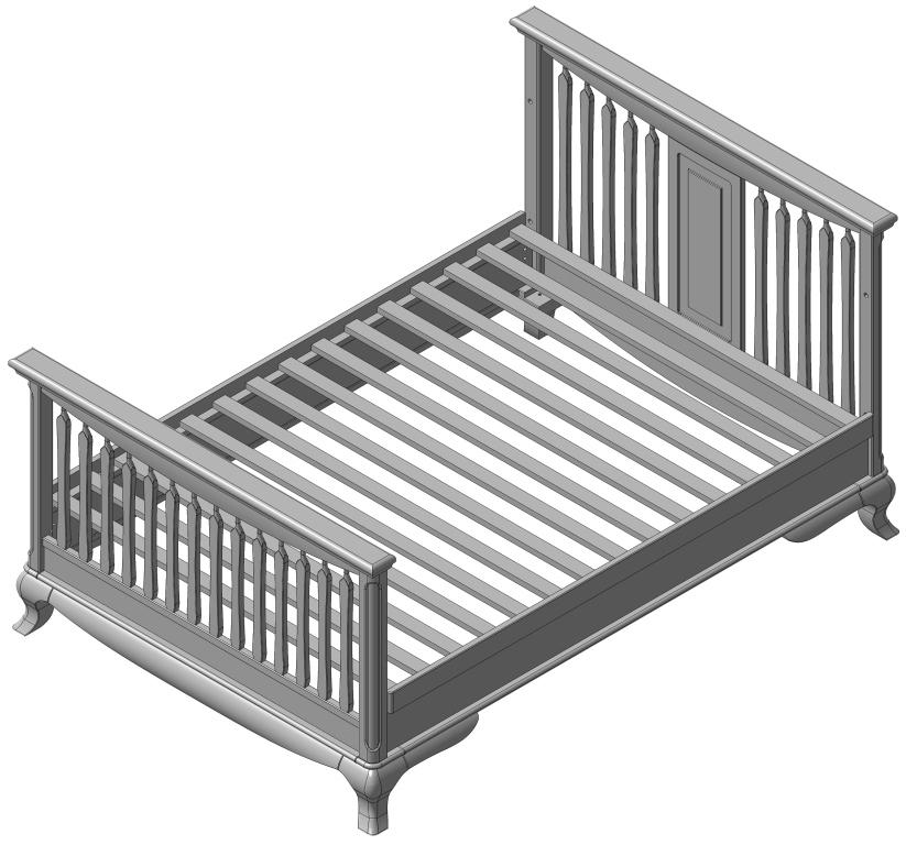 THE FULL SIZE BED OPTION OF YOUR 6501 & 7501 SP & TH CONVERTIBLE CRIBS (THE CONVERSION KIT IS SOLD SEPARATELY) NOTE: YOUR CONVERTIBLE CRIB CAN CONVERT INTO A FULL SIZE BED WITH THE PURCHASE OF ROMINA