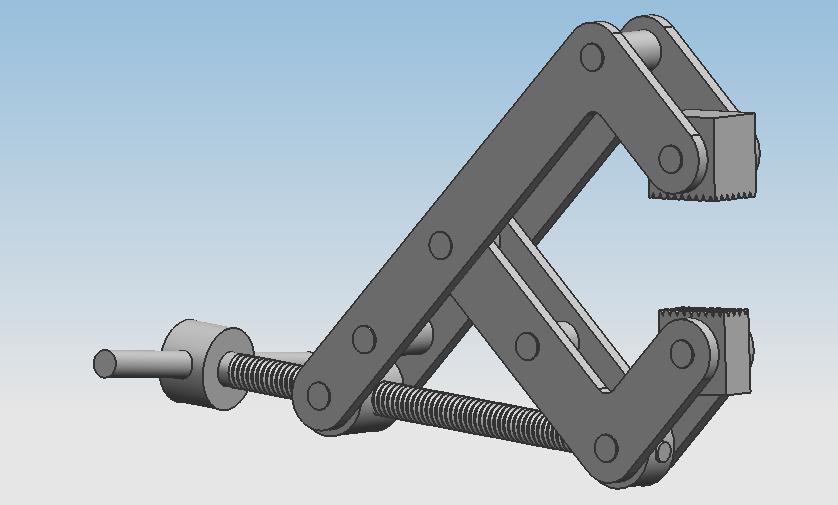 Figure 4. Machinist Clamp. designer to utilize expressions to drive design intent.