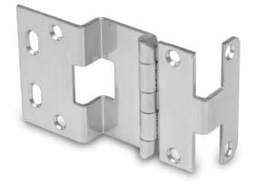 362 hinge is also available in stainless steel. Hospital tips are standard. Please contact us regarding your special hinge needs. See table below for measurements No.