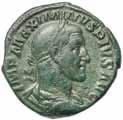 PM TR P VI COS II PP, Pax standing to left, holding olive branch and sceptre, S C across, (S.7993, RIC 465, BMC 425, C.320). Very fine. $250 4756* Maximinus I, (A.D.