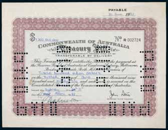 1982 Treasury Bill for $1.2 Billion DOCUMENTS 4876* Commonwealth of Australia Treasury Bill, No.