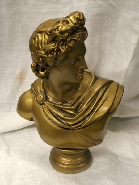 Busts #S114 Size: 10 w x 5 l x 14 h Material: Bronze Title/ Description: Aries/ Apollo Period: 17th -