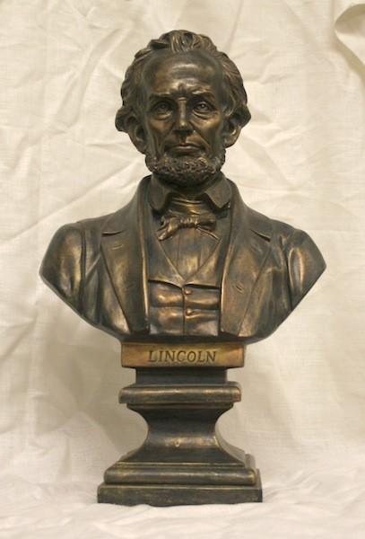 Busts #S074 Size: 12 w x 6 l x 19 h Material: Resin Title/ Description: Lincoln
