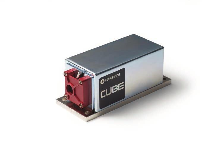 CUBE laser come standard as a turn-key system that includes the laser, control box, cables and power supply. Optional heat sink accessory sold separately.