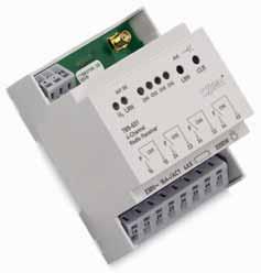 532 4-Channel EnOcean Radio Receivers in DIN-Rail Mount Enclosure 4-channel EnOcean radio receiver with 4 make contacts, 16 A 4-channel EnOcean radio receiver with 4 changeover contacts, 8 A The
