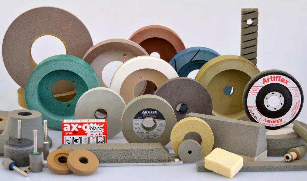 Bonding structure Elastic bonded abrasives usually consist of normal abrasive materials, such as silicon carbide, aluminum oxide or other polishing media.