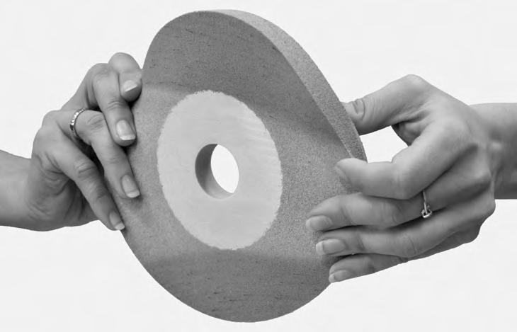properties The elastic bonding of the abrasive grain is the reason for the property advantage of these tools compared to those on a ceramic basis.