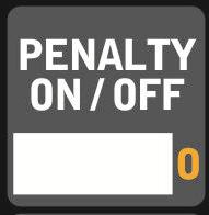 Enter the penalty time PENALTY ON/OFF Press PENALTY ON/OFF to start or stop penalty time.