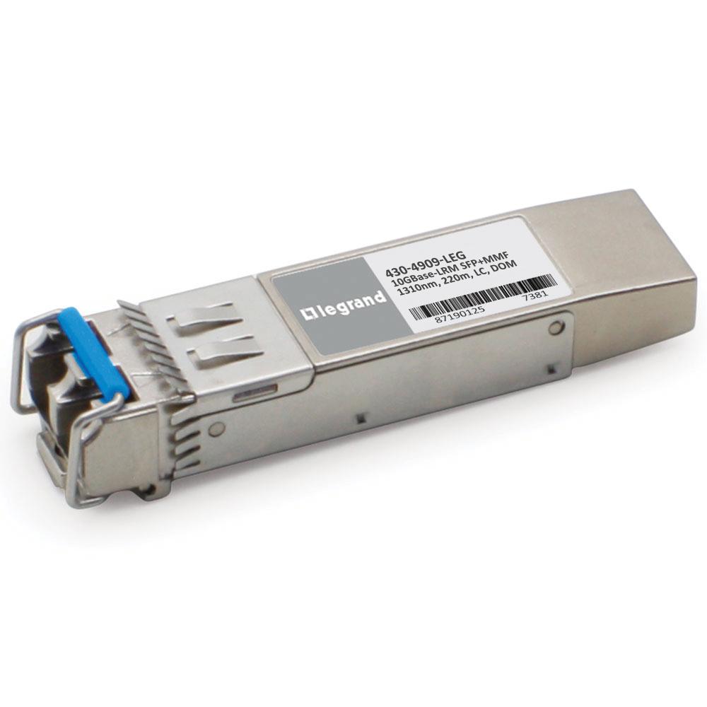 Part# 39719 430-4909-LEG DELL COMPATIBLE 10GBASE-LRM SFP+ MMF 1310NM 220M REACH LC DOM 430-4909-LEG 10Gbs SFP+ Transceiver Features Duplex LC connector Support hot-pluggable Metal with lower EMI