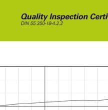 The Quality Inspection Certificate confirms the specified system accuracy of each length gauge.