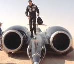 October 14, 1947 in X1 Glamorous Glennis October 15, 1997 in SuperSonic Car Thrust SSC 763 MPH FREQUENCY & PITCH Frequency the number of vibrations per second Human