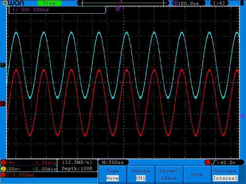 Fig.5-35 Wave Saving How to Record/Playback Waveforms Wave Record function can record the input current wave. You can set the interval between recorded frames in the range of 1ms~1000s.