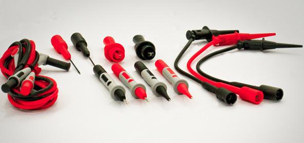 CAT III 1000 V, CAT IV 600 V, 15 A U1163A SMT grabbers One pair of SMT grabbers (red and black).