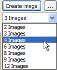 With your images already open, click on the Gallery button to select the image for each pane in the splitter window.