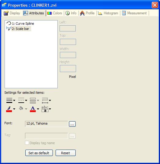 : click on the scale bar button on the toolbar and drag a line on the image to draw a scale bar (any length in x or y).