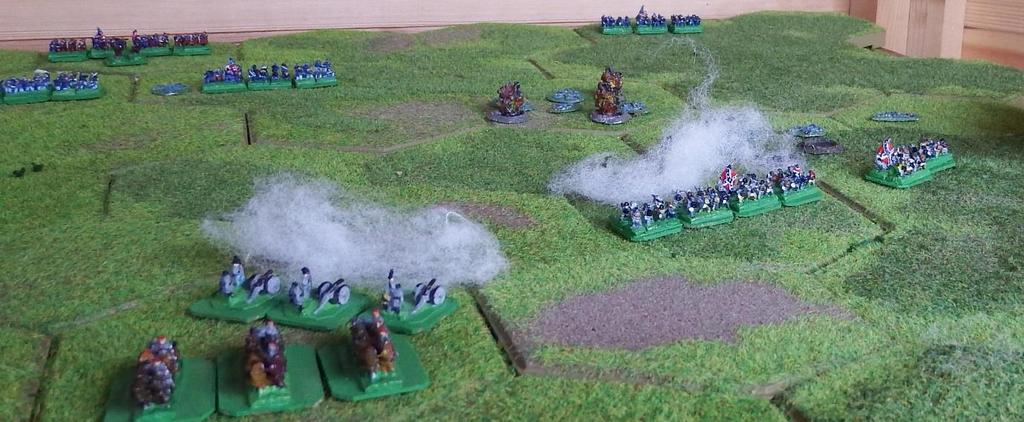 Union turn 8 Probe - Left Flank. A Probe order allows activation of two units in the specified sector. The Union tried to stop the outflanking manoeuvre on their left.