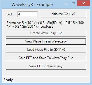 WaveEasy 69 WaveEasy/GtWave Run-Time Example The following example shows how to use the WaveEasy run-time along with the GtWave driver. The example is written in VB.NET.