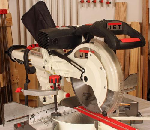 JET 12" Sliding Dual Bevel Compound Miter Saw The JET (#JMS-12SCMS) 12" Sliding Dual Bevel Compound Miter Saw expands the wide-ranging capabilities of the SCMS (sliding compound miter saw) with the